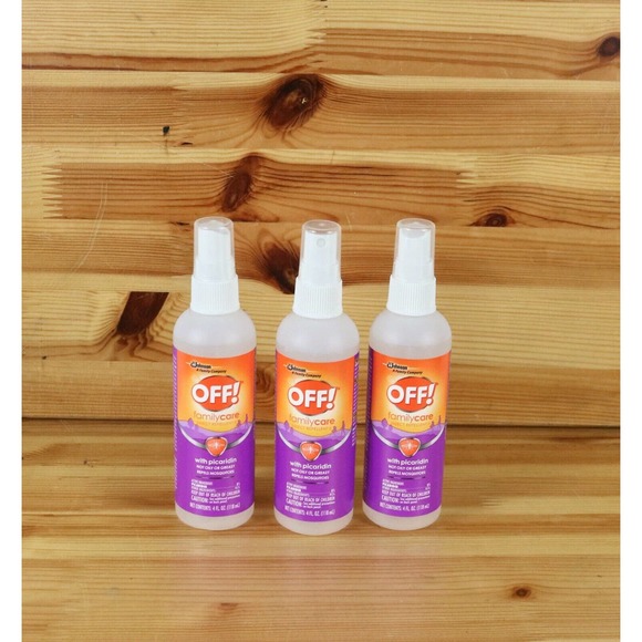 New Lot of 3 OFF! Family Care Insect Mosquito Repellent with Picaridin 4 oz - Picture 1 of 2